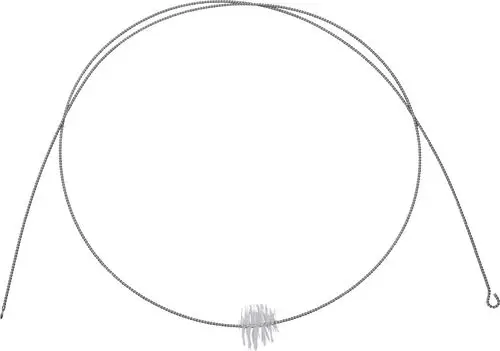 Reinigungsbürste für Bosch OC8000F, einfaches und funktionales Design zur Reinigung, mit einem flexiblen Kabel und einer zentralen Bürste zur effektiven Nutzung.